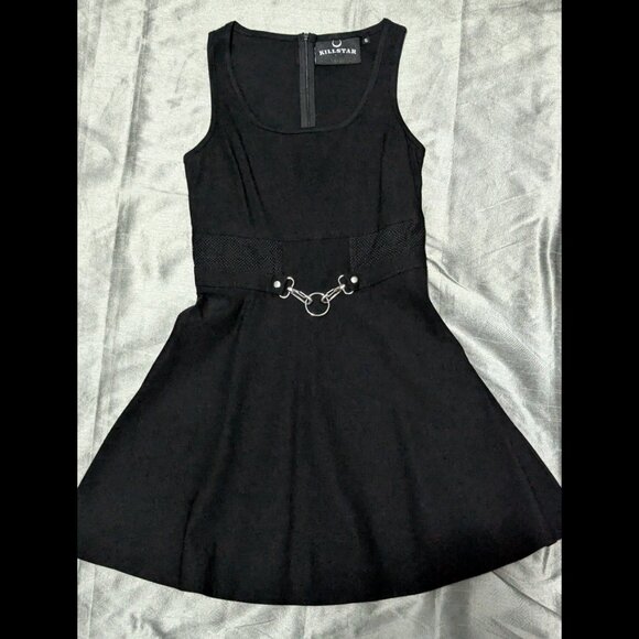 Killstar Thunderstruck O-Ring Dress Black Medium - Picture 2 of 6